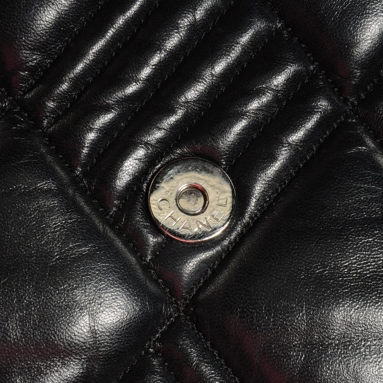 Lambskin In and Out XL Maxi Flap Black