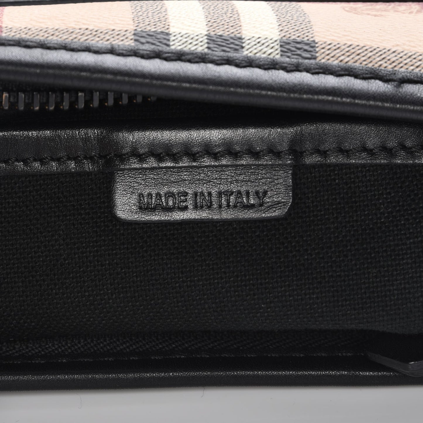 Haymarket Check Crossbody Bag Black