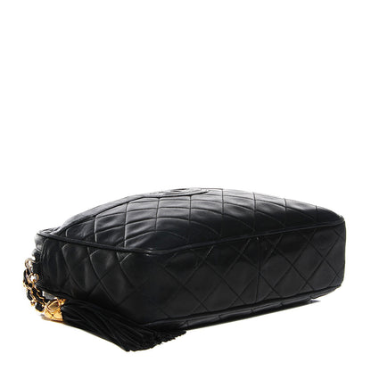 Chanel Lambskin Quilted Tassel Camera Case Black 4 of 8