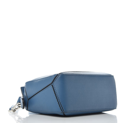 Loewe Calfskin Mini Puzzle Bag Blue 4 of 8
