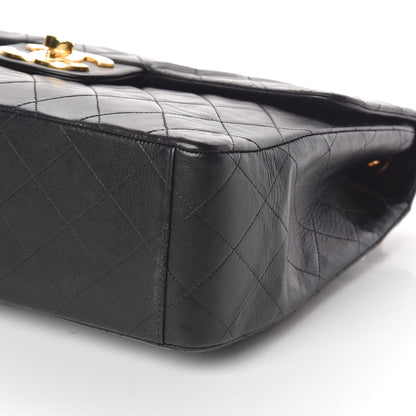 Chanel Lambskin Quilted XL Jumbo Single Flap Black 10 of 11