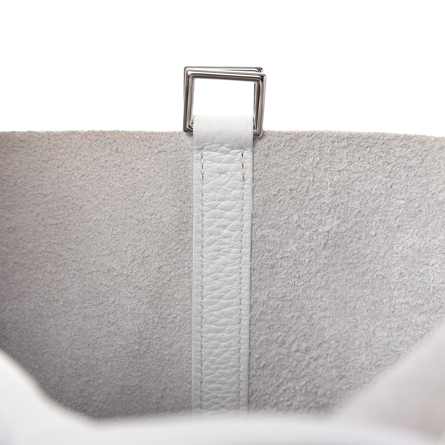 Hermes Taurillon Clemence Picotin 22 MM White 9 of 10