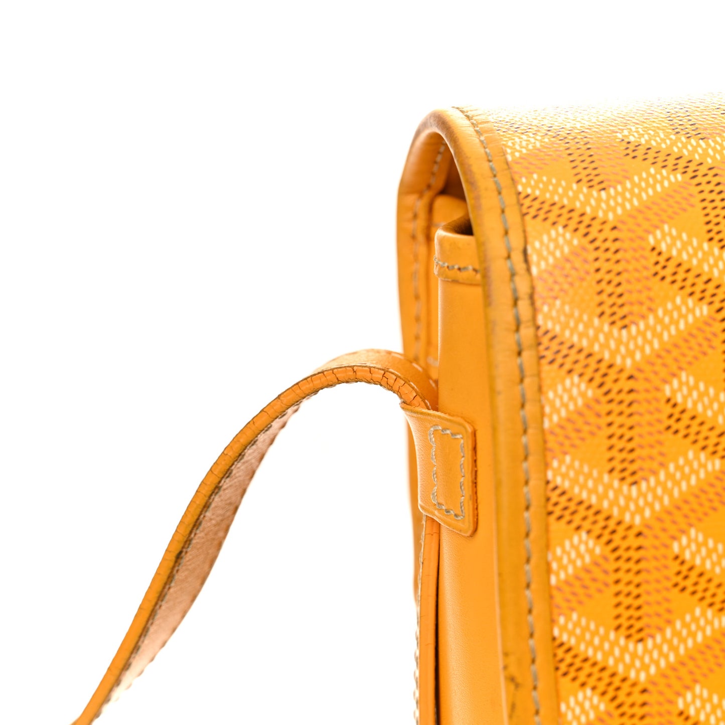 Goyardine Belvedere II MM Messenger Bag Yellow