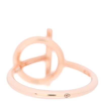 Hermes 18K Rose Gold PM Echappee Ring 51 5.75 3 of 6