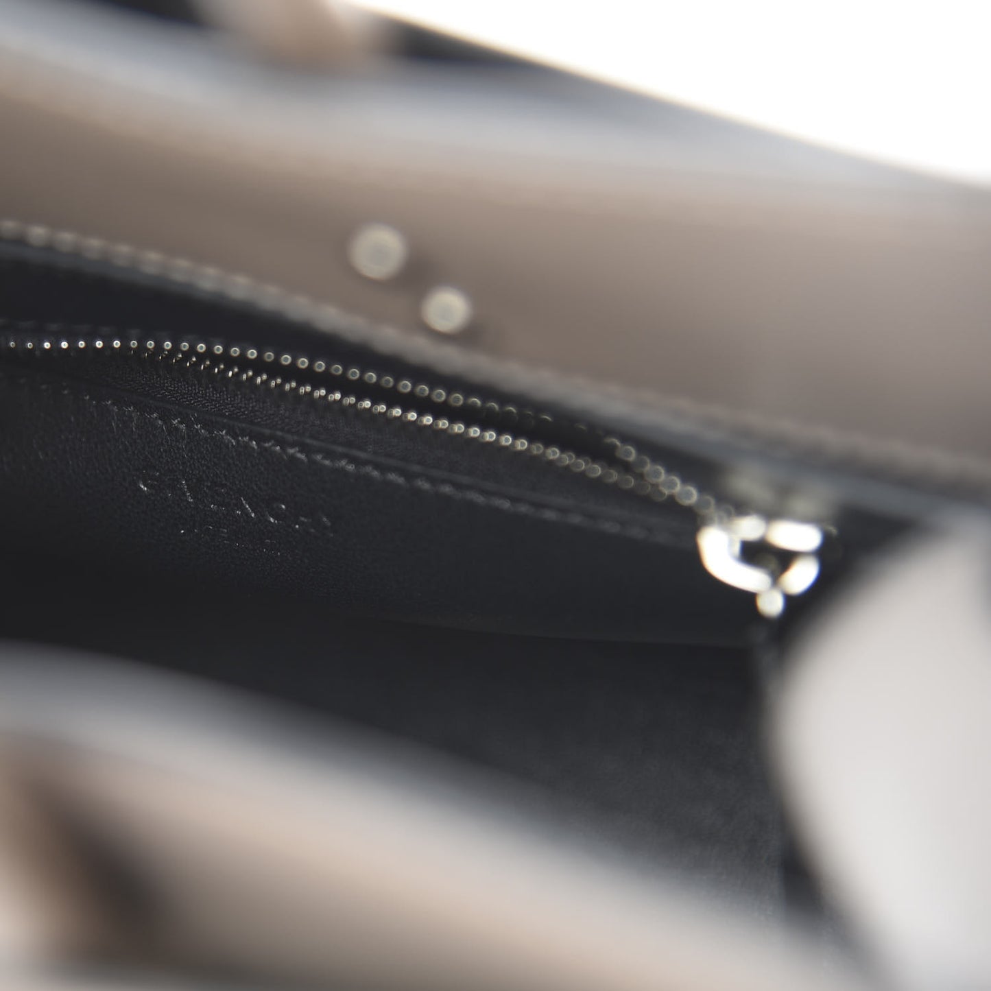 Smooth Calfskin Small Horizon Satchel Mastic