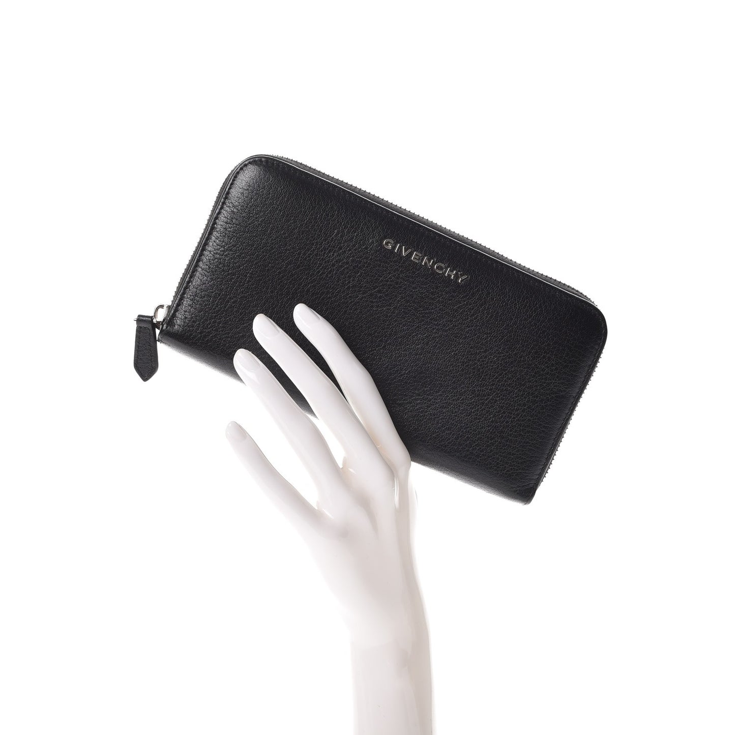Sugar Goatskin Pandora Zip Around Wallet Black