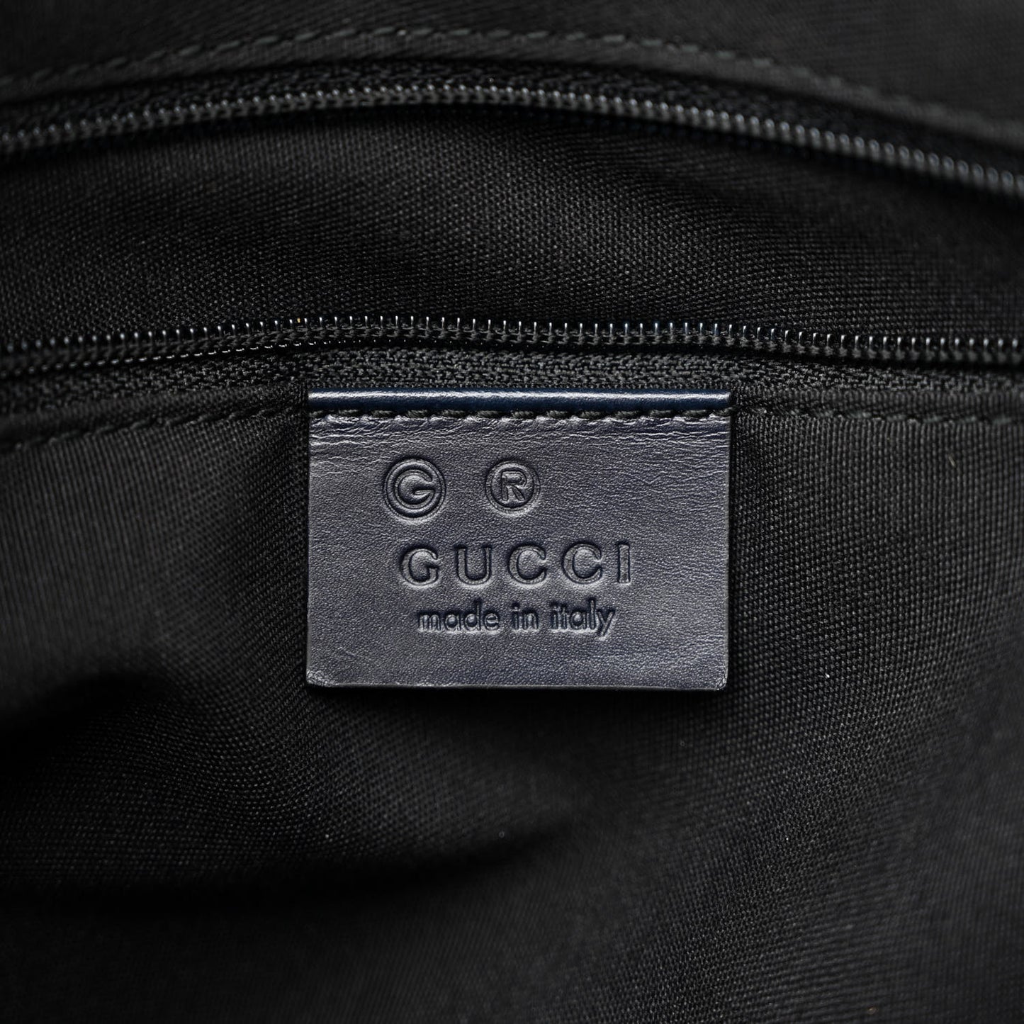 GG Plus Monogram Medium Flat Messenger Bag Navy