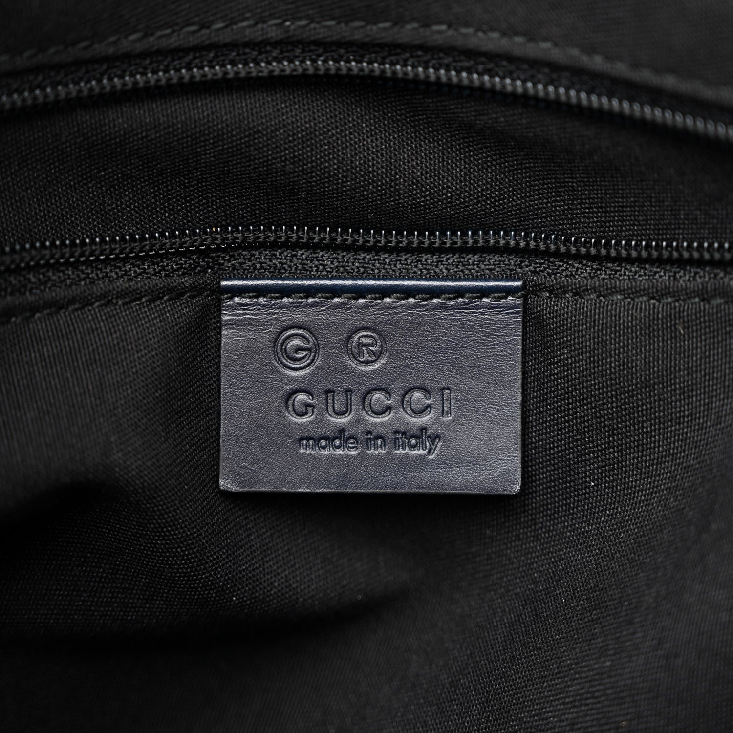 Gucci GG Plus Monogram Medium Flat Messenger Bag Navy 6 of 10
