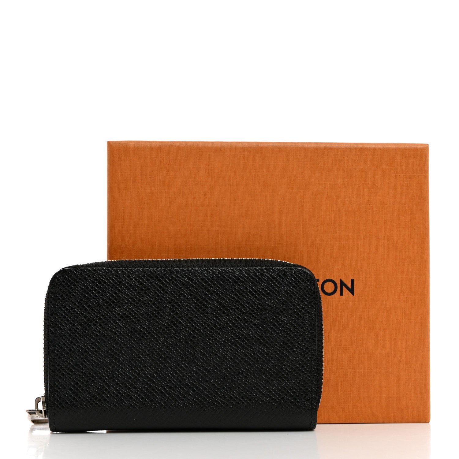 Louis Vuitton Taiga Zippy Coin Purse Vertical Black 8 of 8