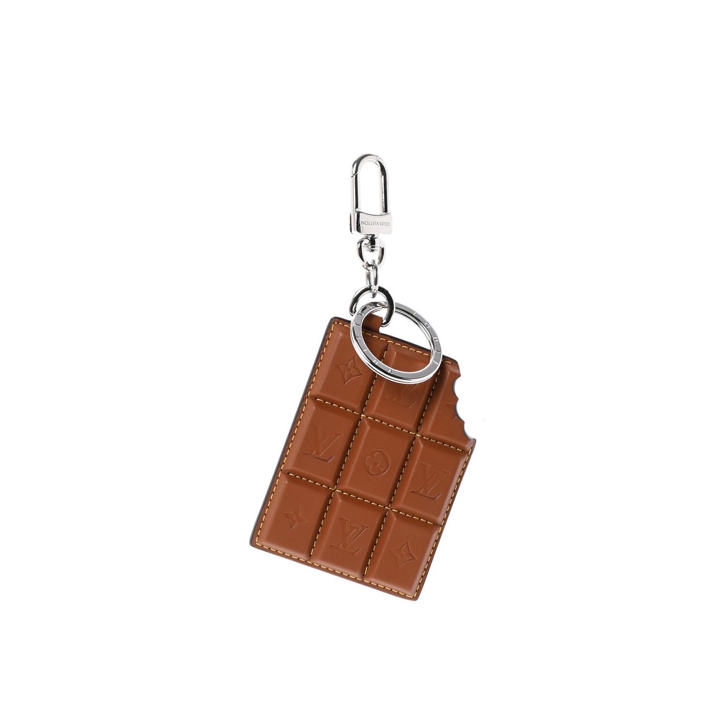 Monogram LV Chocolate Bar Bag Charm Key Holder