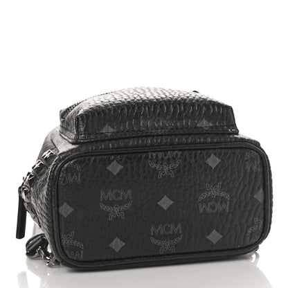MCM Visetos Side Stud X-Mini Stark Bebe Boo Backpack Black 4 of 8