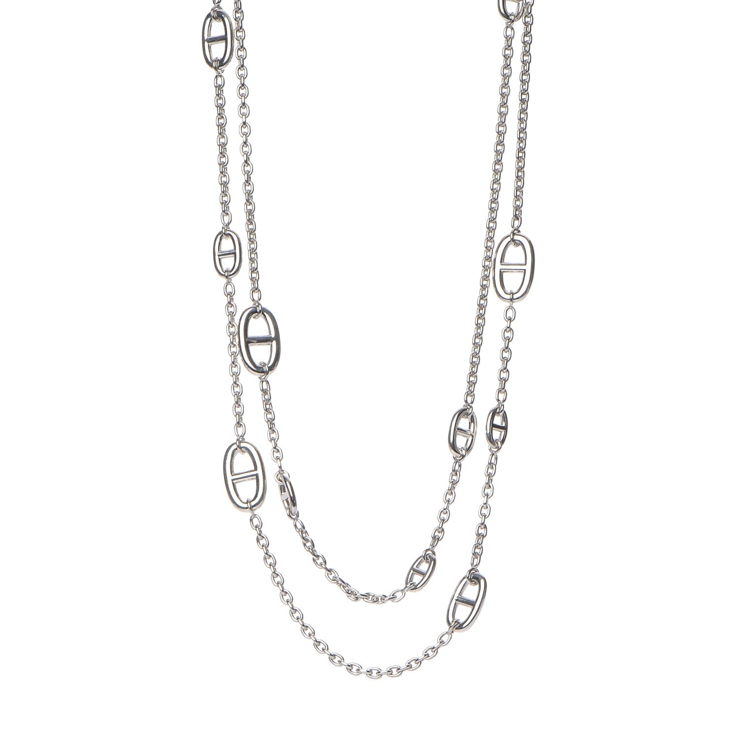 Hermes Sterling Silver Farandole Necklace 120 1 of 8