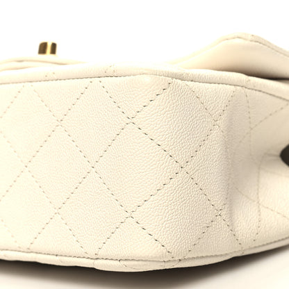 Chanel Caviar Quilted Mini Top Handle Rectangular Flap White 10 of 11