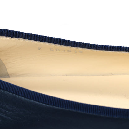 Chanel Lambskin CC Cap Toe Ballerina Flats 41 Navy 8 of 8