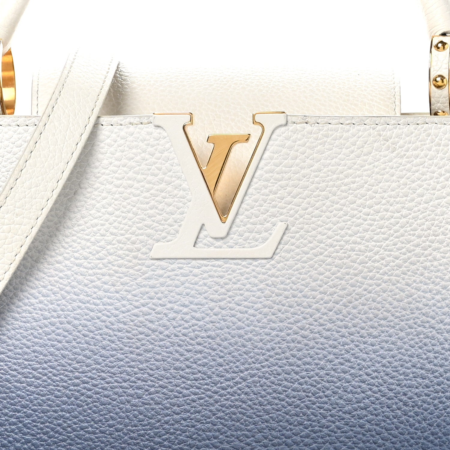 Louis Vuitton Taurillon Gradient Capucines PM Denim Blue 7 of 11
