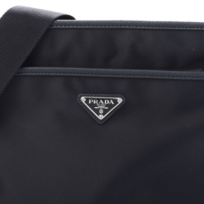 Prada Tessuto Nylon Saffiano Flat Messenger Bag Baltico 11 of 11
