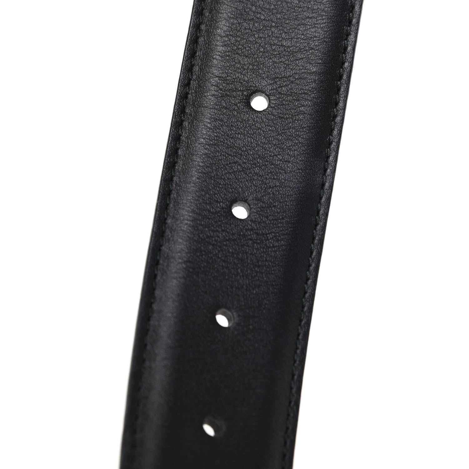Gucci Calfskin Interlocking G 37mm Belt 75 30 Black 4 of 5