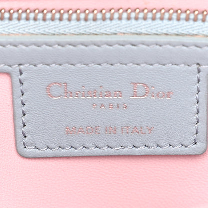 Christian Dior Lambskin Cannage Large Tri-Color Lady Dior Grey Blue Pink 6 of 20