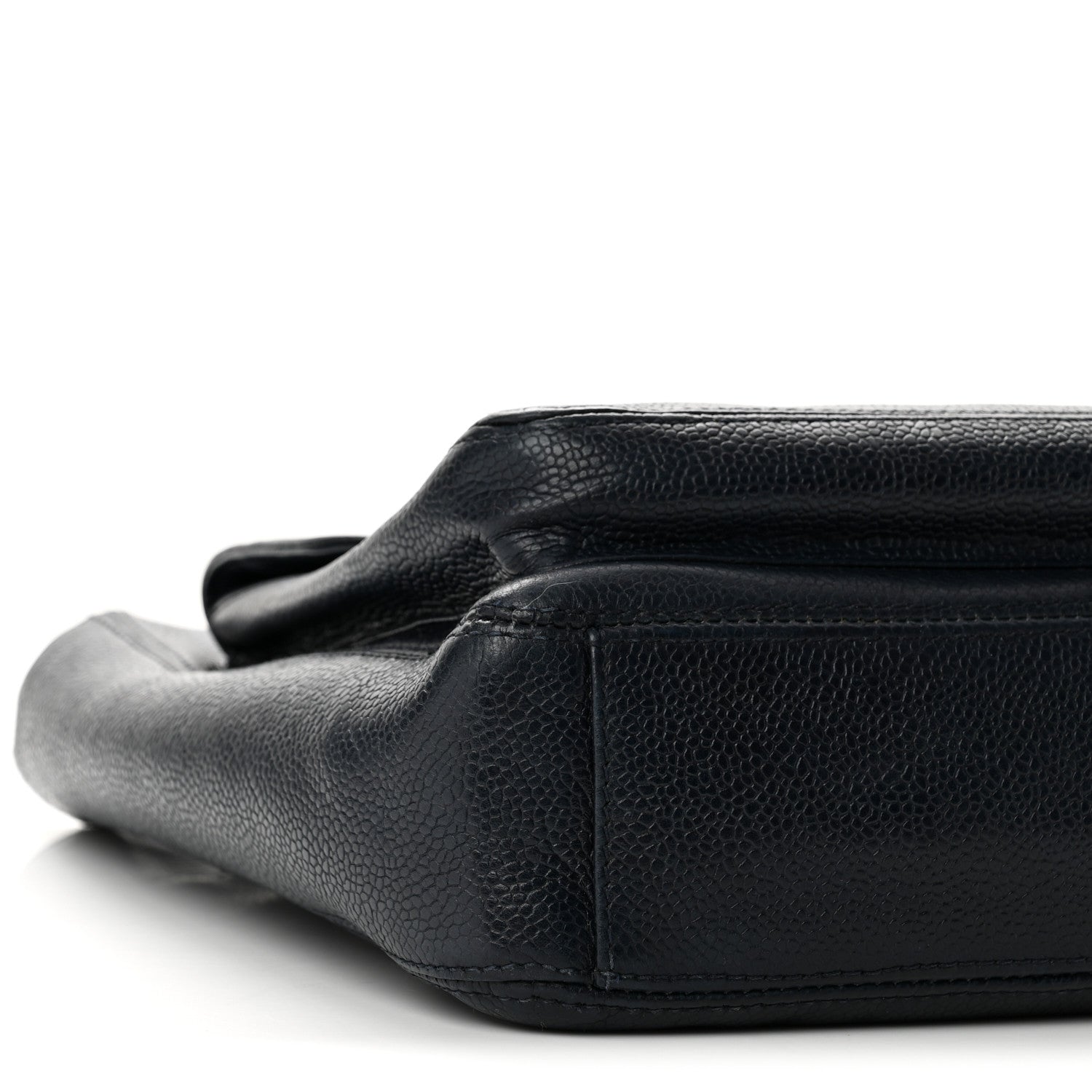 Chanel Caviar Flap CC Shoulder Bag Navy 9 of 13