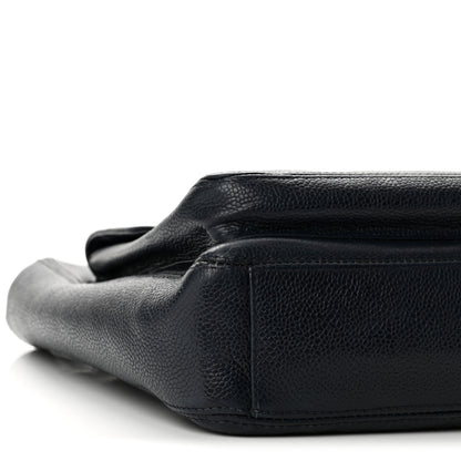 Chanel Caviar Flap CC Shoulder Bag Navy 9 of 13