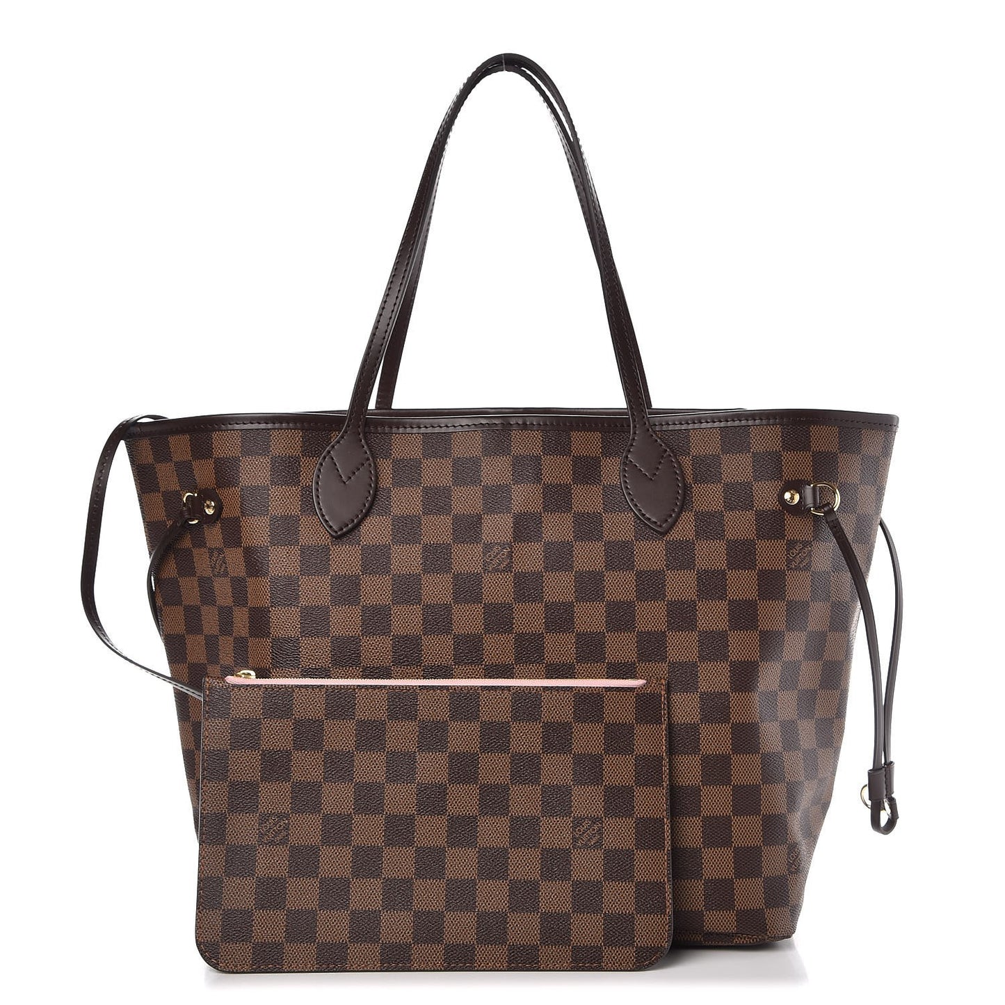Damier Ebene Neo Neverfull MM Rose Ballerine