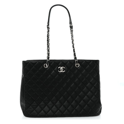 Chanel Calfskin Quilted Large Classic Shopping Tote  Black 1 of 9
