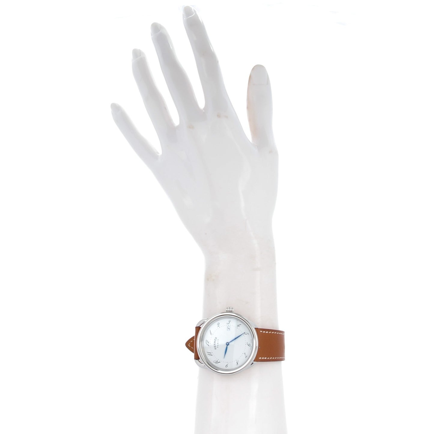Stainless Steel Barenia 38mm Arceau Quartz Watch Fauve