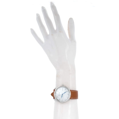 Hermes Stainless Steel Barenia 38mm Arceau Quartz Watch Fauve 2 of 13