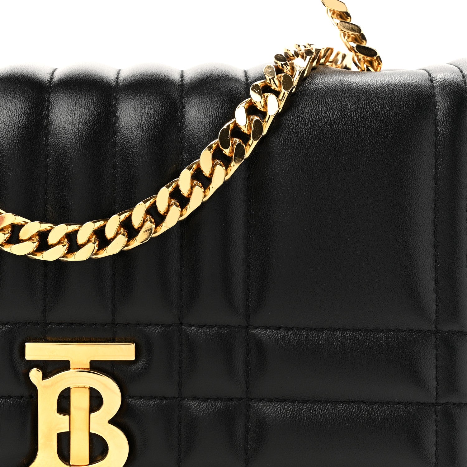 Burberry Lambskin Quilted Lola Small Satchel Black 7 of 9