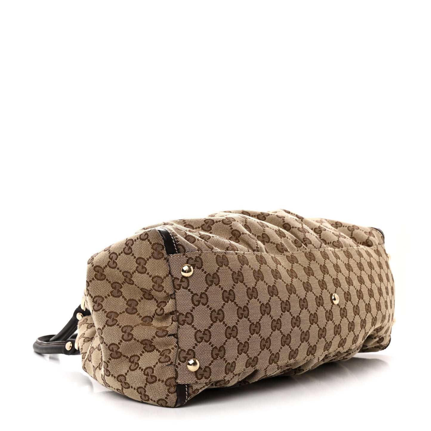 Monogram Large D Gold Hobo Dark Brown