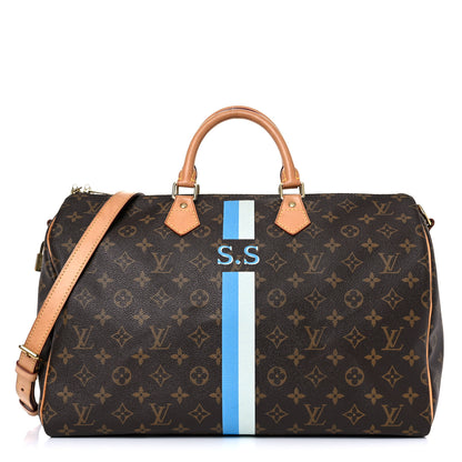 Louis Vuitton Monogram My LV Heritage Speedy Bandouliere 40 Gris Blue Clair 1 of 40