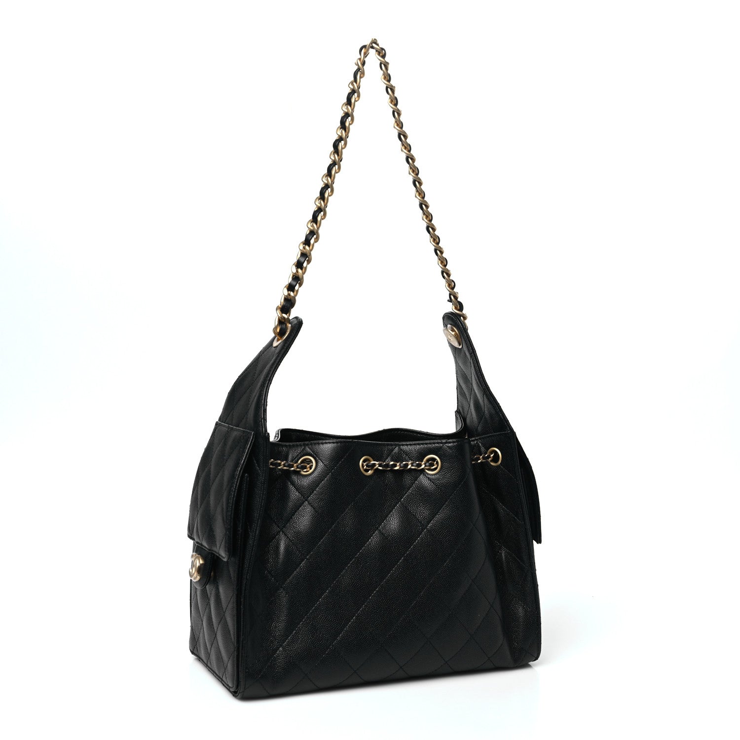 Chanel Caviar Quilted Small Chanel 25 Handbag Black 2 of 11