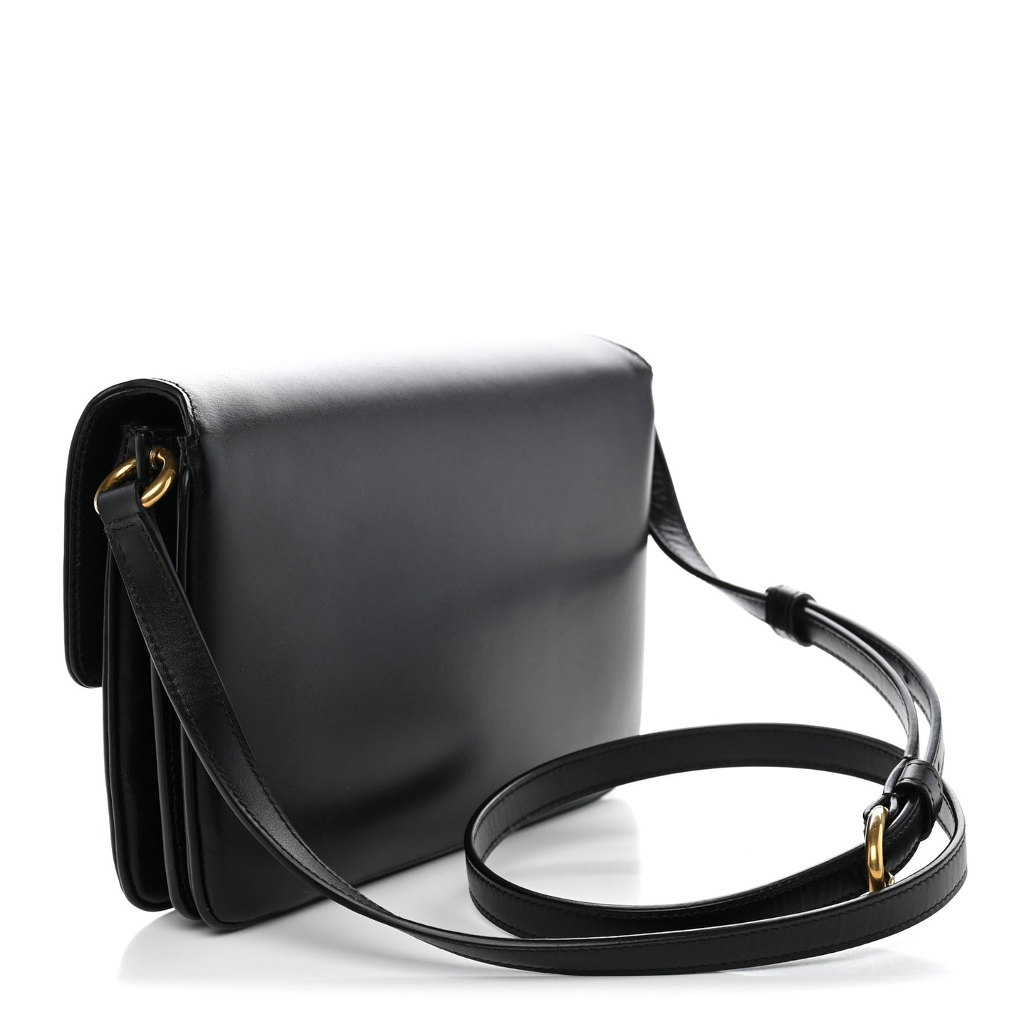 Smooth Calfskin Le Maillon Satchel Black