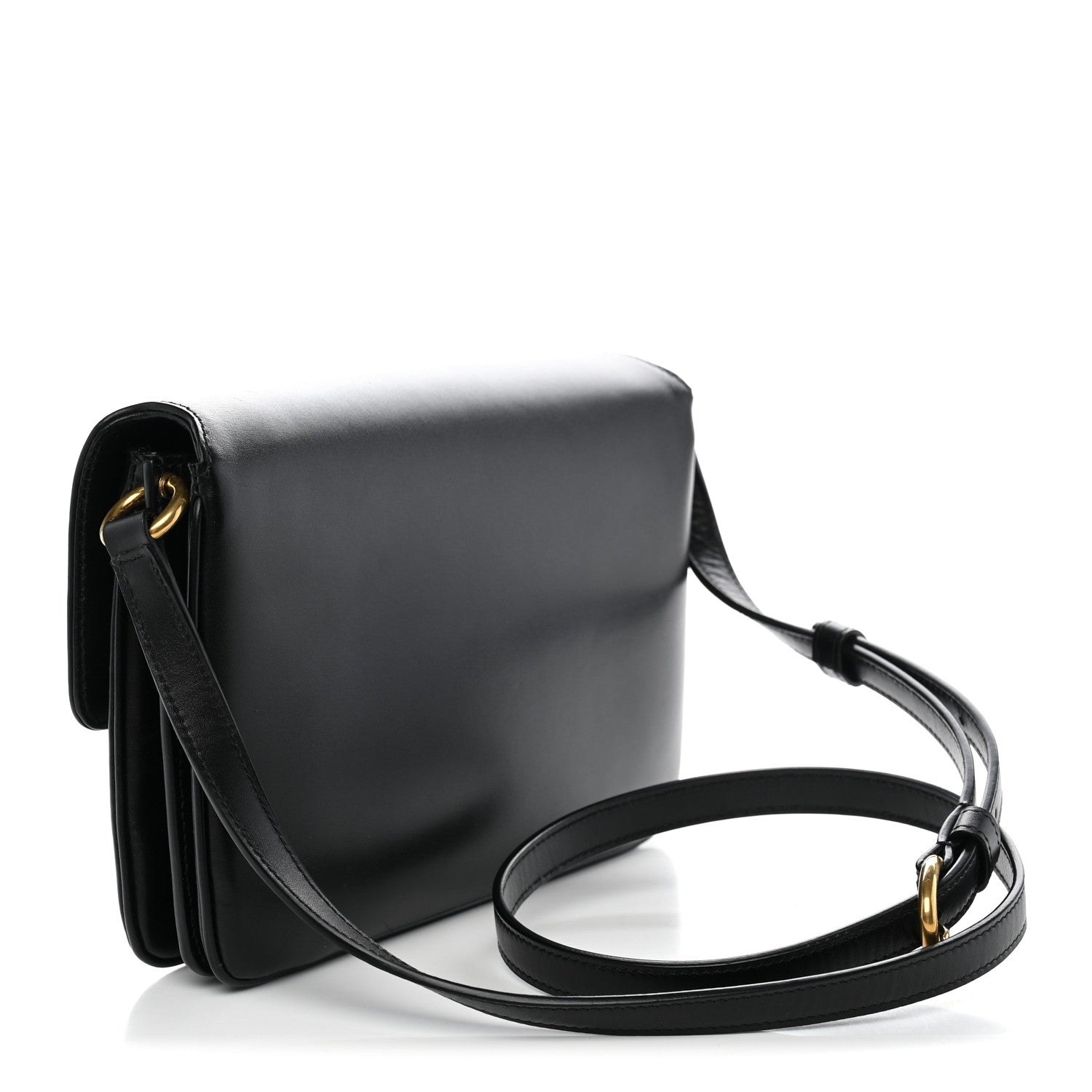 Saint Laurent Smooth Calfskin Le Maillon Satchel Black 3 of 12