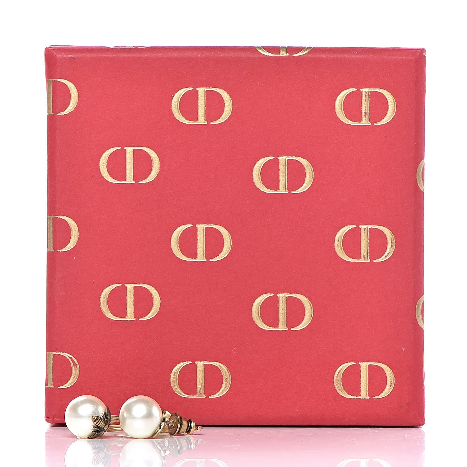 Christian Dior Pearl Bee Star Tribales Hoop Earrings 6 of 6