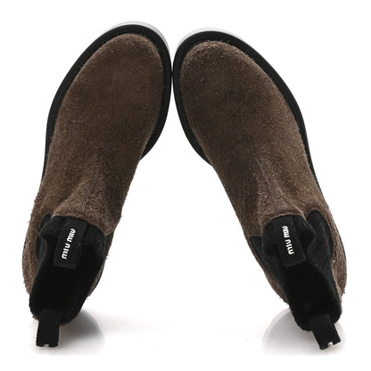 Miu Miu Scamosciato Chelsea Boots 36.5 Bruciato 2 of 8