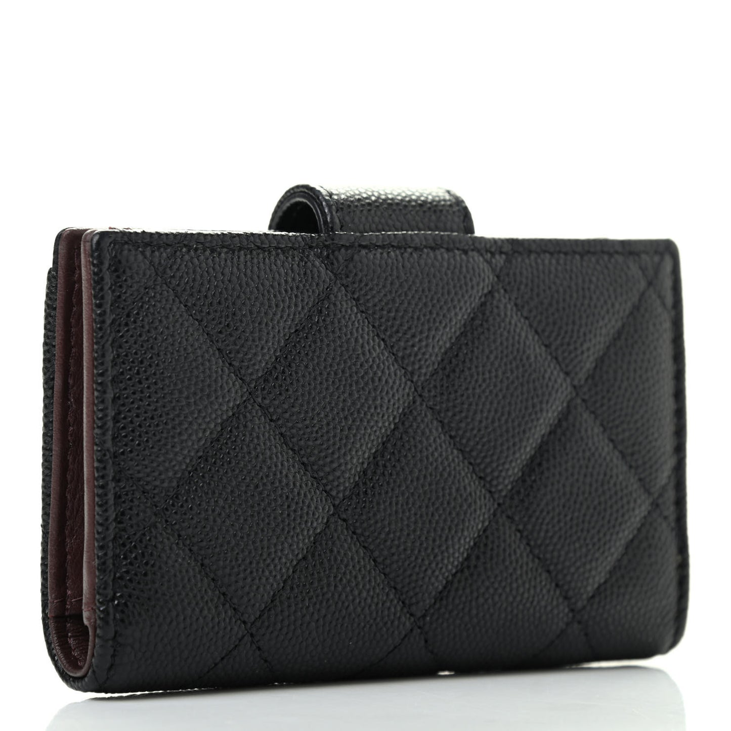 Caviar Quilted Small Classic Wallet Black