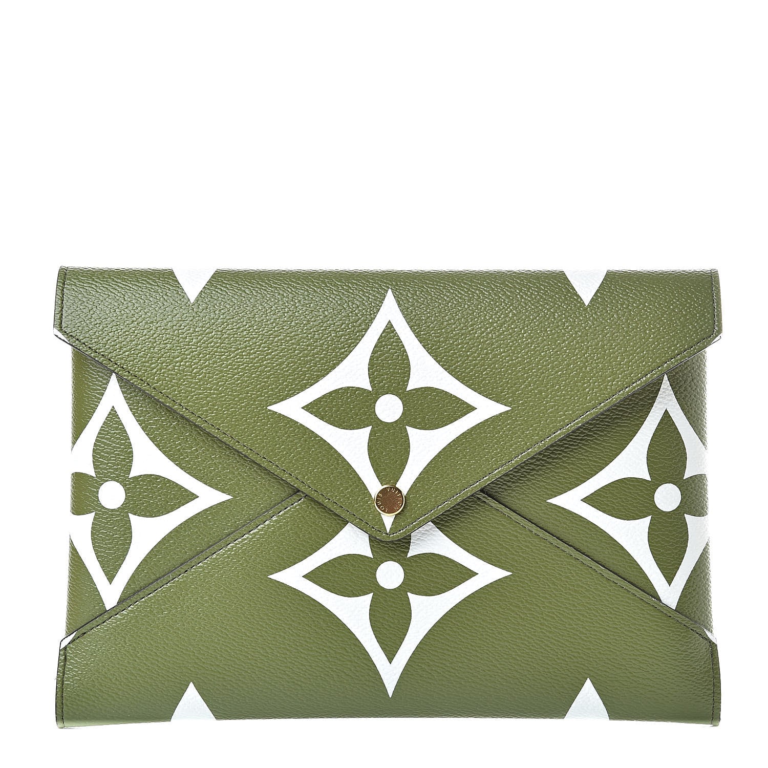 Louis Vuitton Monogram Giant Large Kirigami Pochette Kaki 1 of 9