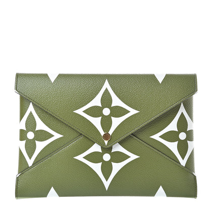 Louis Vuitton Monogram Giant Large Kirigami Pochette Kaki 1 of 9