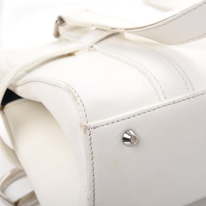 Christian Dior Calfskin Logo Charms Boston White 13 of 14