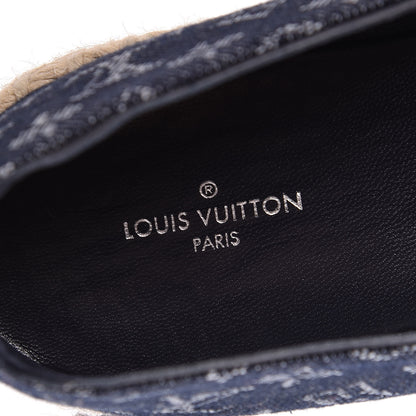 Louis Vuitton Monogram Denim Waterfall Espadrille 41 Marine 5 of 10
