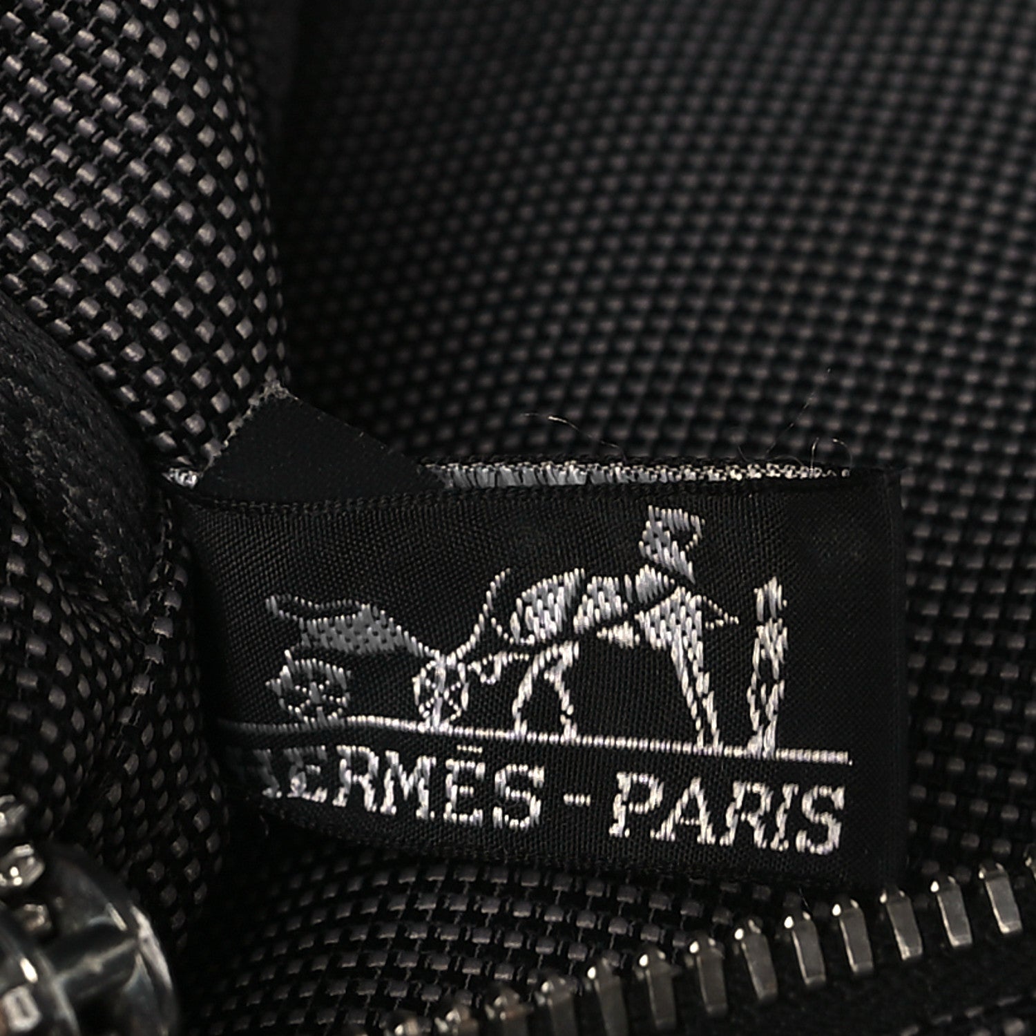 Hermes Canvas Herline Tote MM Grey 6 of 9