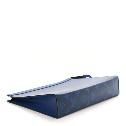 Louis Vuitton Monogram Eclipse Pochette Voyage MM Pacific Blue 4 of 8