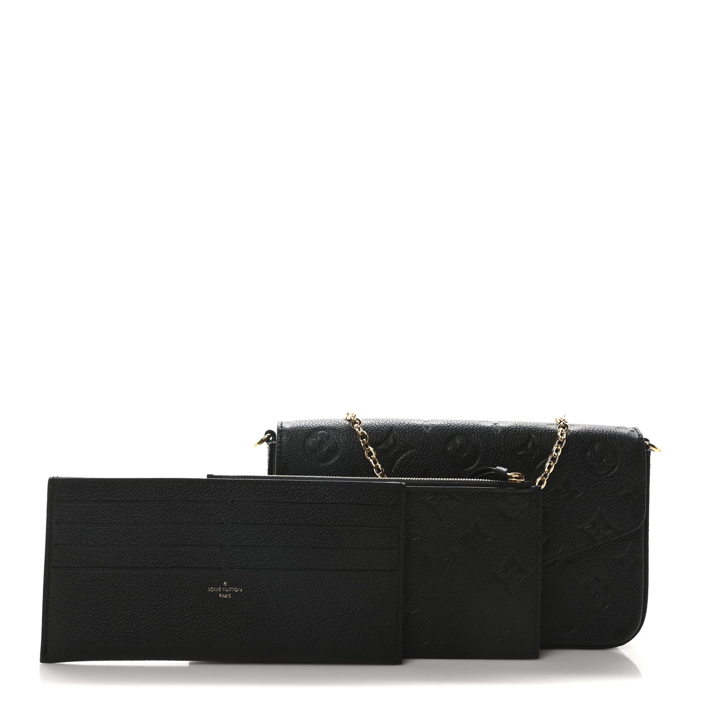 Empreinte Pochette Felicie Chain Wallet Black