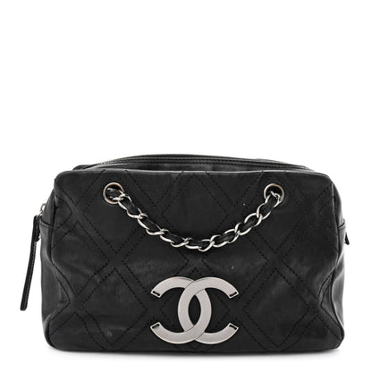Chanel Calfskin Small Diamond Stitch Tote Black 1 of 15