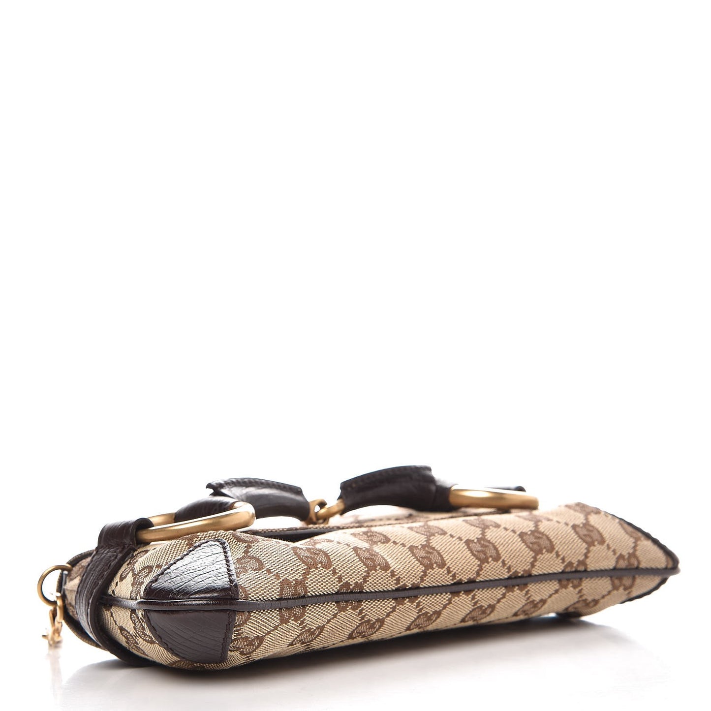 Monogram Horsebit Clutch Dark Brown