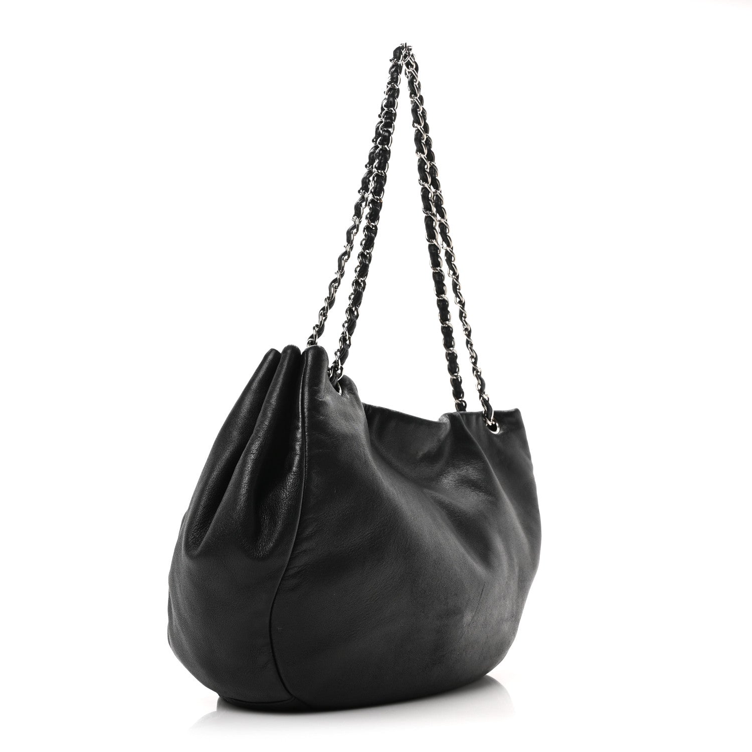 Chanel Lambskin Sensual Hobo Black 3 of 10