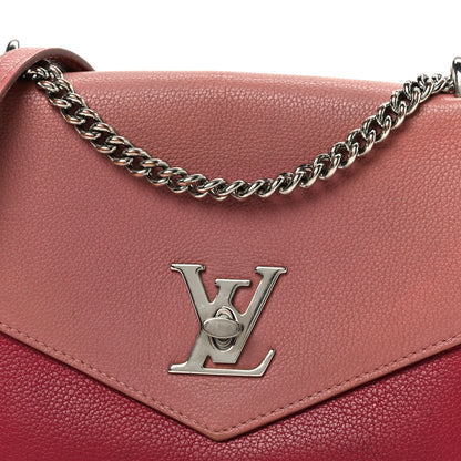 Louis Vuitton Soft Calfskin Mylockme Chain Bag BB Rose Boudoir Lie de Vin 8 of 10