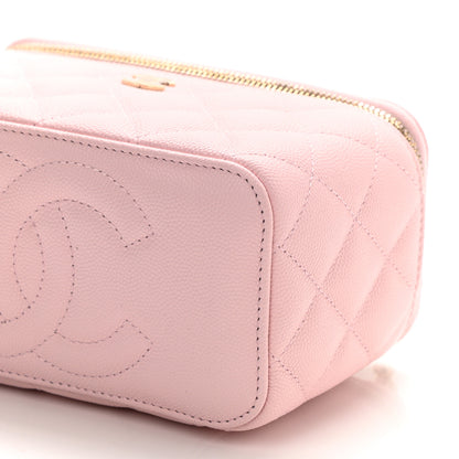 Chanel Caviar Quilted Small Vanity Case With Chain Light Pink 11 of 12