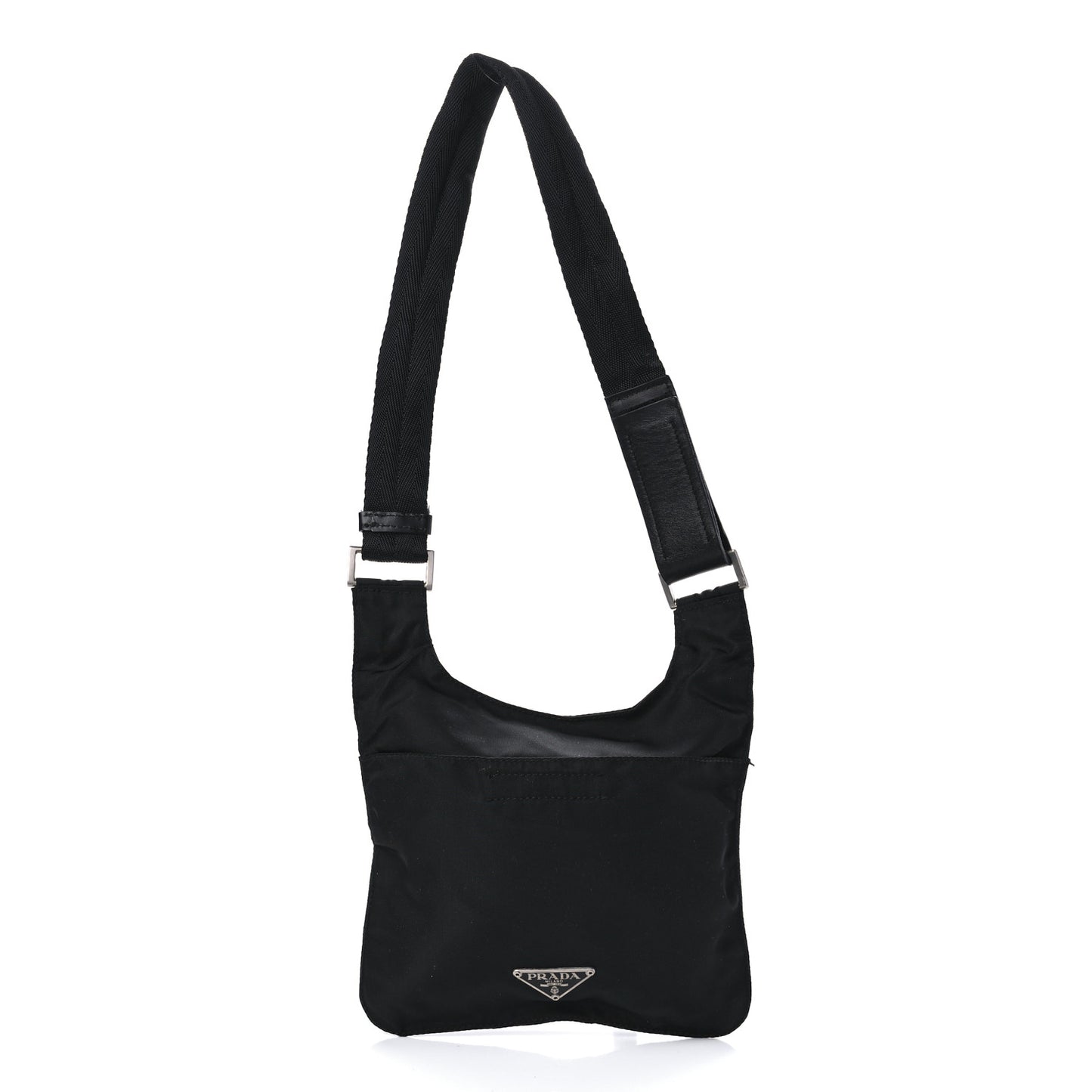 Tessuto Nylon Sport Shoulder Bag Black